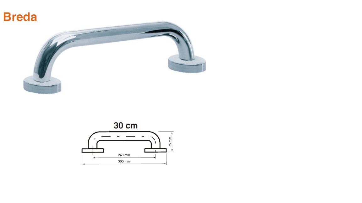 SOPORTE ACERO INOX 30CM            .