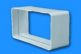 EMPALME RECTANGULAR 220X90 MM PVC BLANCO