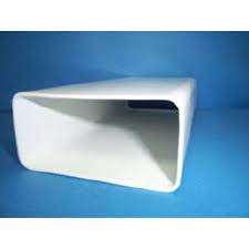 TUBO CUADRADO 180X90 X 1500 PVC BLANCO PRECIO METRO LINEAL